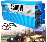 Pure Sine Wave Inverter 1500W 2400W 4500W 5500W 6000W 7000W 8000W 9000W 10000W Car Power Inverter DC 12V/24V/48V/60V/72V to Ac 220V-240V Transformer Voltage Car Converter,Camping(4500W,72V)