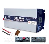 Pure Sine Wave Inverter 2200W/3500W/5000W/6000W/8000W/10000W/12000W/16000W Solar Power Inverter 12V 24V 48V 60V 72V DC to 110V 220V 230V 240V AC Car Voltage Converter Transformer(12000W,12Vto110V)