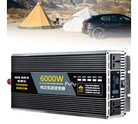Pure Sine Wave Inverter 2500W 4000W 5000W 6000W 8000W 10000W 12000W Car Power Inverter DC 12V 24V 48V 60V 72V to 110V 120V 220V 230V 240V AC Voltage Converter Transformer Vehicle Adapter(6000W,72Vto22