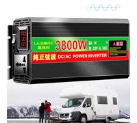 Pure Sine Wave Inverter 2800W-20000W DC 12V-72V to AC 110V-220V for Solar, RV, Camping, and Home Use(3800w 24Vto220V)