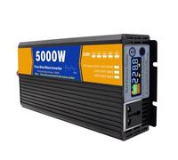 Pure Sine Wave Inverter 3000W 4000W 5000W Peak 12V 24V 48V 60V 72V DC to 110V 220V 230V 240V AC Power Solar Inverter Converter, for Off-grid, RV, Truck, Boat, Camping, and Home(5000W,12Vto220V)