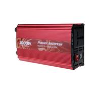 Pure Sine Wave Inverter 3000W Power USB Car Inverters DC 12V To AC Voltage Converter Micro ConverterTransformer Wide Application(Red)