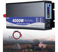 Pure Sine Wave Inverter 4000W 48V to 110V - High Efficiency DC to AC Voltage Converter for Home, RV, Truck, Off-Grid Solar Power Supply, 12V 24V 48V 60V 72V Options Available