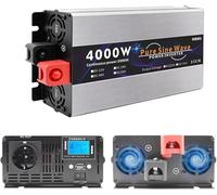 Pure sine wave inverter, 4000W 5000W 6000W 7000W 12V 24V 48V 60V 72V to 110V 220V 230V DC to AC with LCD Display,Car for Vehicles,RV,Outdoor,Home(4000W,60Vto220V)