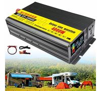 Pure sine wave inverter, 4000W 5000W 6000W 7000W 8000W 9000W 12V/24V/48V/60V/72V DC to 110V 120V 220V 230V Converter for Family Car with AC Outlets for Motorhomes,Truck,Boat,Camping(4000W,60Vto220V)