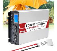 Pure Sine Wave Inverter 4000W 5000W 6000W 8000W, DC 12V/24V/48V/60V to AC 110V/220V, Low Frequency Power Converter with USB Ports for Solar Power