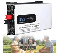 Pure Sine Wave Inverter 5000W, 12V/24V/48V/60V/72V/96V Input, Dual AC Output, 97% Efficiency for Home, RV, Truck, Boat, Outdoor, Off-Grid Solar Systems