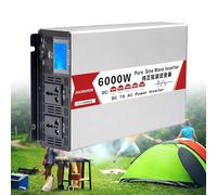 Pure Sine Wave Inverter 8000W, 12V 24V 48V to 120V 230V Vehicle Power Converter, Off-Grid Solar Power Inverter with USB Ports