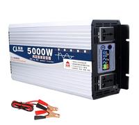 Pure Sine Wave Inverter Car Dc 12V/24V/48V/60V to Ac 110V/220V Smart Color Screen Display Power Converter(48Vto220V,5000W)