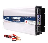 Pure Sine Wave Inverter Car Dc 12V/24V/48V/60V to Ac 110V/220V Smart Color Screen Display Power Converter(48Vto220V,8000W)