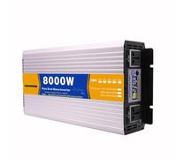Pure Sine Wave Inverter Charger 3000W/4000W/5000W/6000W/8000W, DC 12V/24V/48V/60V/72V to AC 110V/220V Solar Power Converter