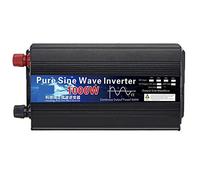 Pure Sine Wave Inverter DC 12V 24V to AC 500W 1000W 2000W Power Converter Booster for Car Household DIY(1600W,OneColor)