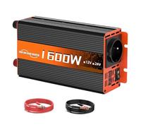 Pure Sine Wave Inverter DC 12V To AC 220V 1600W LED Voltmeter Converter Transformer Auto Accessories For Home RV Wide Range Of Applications
