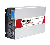 Pure Sine Wave Inverter Power System 4000W-8000W, 12/24/48/60V DC to 110V/220V AC Converter, Smart Temperature Control, Stable Output(6000W,48V)