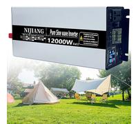 Pure Sine Wave Inverter Solar 3000W 4000W 5000W 6000W 8000W 10000W 12000W Car Power Inverter 12V 24V 48V 60V 72V DC to 110V 230V AC Converter for Car,RV,Off Grid Solar System,Camping(12000W,12Vto110V)
