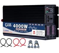 Pure Sine Wave Inverter Solar 4000W 5000W 6000W 8000W 10000W 12000W 16000W Car Power Inverter 12V 24V 48V 60V 72V DC to 110V 230V AC Converter for Car,RV,Truck,Camping(4000W,24Vto220V)