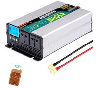 Pure Sine Wave Power Inverter 10000W DC 12V/24V/48V to AC 110V/220V Converter with Wireless Remote Controller & USB Ports