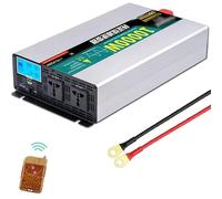 Pure Sine Wave Power Inverter 10000W DC 12V/24V/48V to AC 110V/220V with Wireless Remote Controller & USB Ports