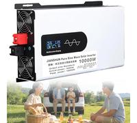Pure Sine Wave Power Inverter, 10KW Solar Inverter with DC 24V/48V/60V/72V/96V Input, Dual AC Output, 97% Efficiency for Home, RV, Truck, Boat, Off-Grid Systems