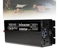Pure Sine Wave Power Inverter 12V 24V 48V 60V 72V DC to 120V 230V AC Converter 3000W 4000W 5000W 6000W 8000W 10000W 12000W Watt Peak Power Display Screen for Car RV Truck Boat(5000W,60Vto110V)