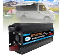 Pure Sine Wave Power Inverter 3000W-12000W, DC to AC 110V/220V, Dual Digital Display, 1 Universal Socket, Solar System for Home/Outdoor/RV/Camping