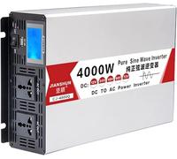 Pure Sine Wave Power Inverter 4000W-8000W, 12V/24V/48V/60V/72V DC to 110V/220V AC Converter with LCD Display for Home, RV, Solar, and Car (60V to 220V)