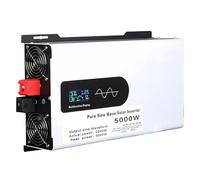 Pure Sine Wave Power Inverter 5000W, 12V 24V 48V 60V 72V DC to 110V 230V AC Converter with LCD Display, Home/RV/Truck/Car/Camping/Solar