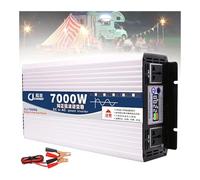 Pure Sine Wave Power Inverter 5000W 6000W 7000W 8000W DC Converter 12V/24V/48V/60V to AC 110V/220V Transformer Inverter with Intelligent LCD Color Display,7000W-12Vto220V