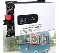 Pure Sine Wave Power Inverter 5KW 6KW 8KW 10KW 12V DC to 220V for Home RV Off-Grid Solar Systems with LCD Screen and Car Adapter