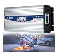 Pure Sine Wave Power Inverter 600W-2000W DC 12V/24V/48V/60V/72V to AC 110V/220V with 2 AC Outlets and Intelligent Safety Protections
