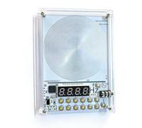 Pure Sine Wave Signal Generator, 0.01-100000Hz Adjustable Frequency Device with Schumann Wave Mode, Digital Circuit Stability, DC and Mini USB Power, Compact Acrylic Design for Lab and Home Use, Black
