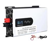 Pure Sine Wave Solar Inverter 5000W-12000W, DC 12V/24V/48V/60V/72V/96V to AC, LCD Display, Remote Control, AC Outlets for Off-Grid Lithium Battery 10000W-48V