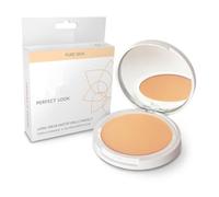 Pure Skin Perfect Look Long Wear Mattifying Compact, 9g | Natural Coral Shade | Even Coverage | Oil-Free Matte Finish | SPF 15 | 100% Natural | Halal & Vegan Makeup