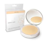 Pure Skin Perfect Look Long Wear Mattifying Compact, 9g | Snow White Shade | Even Coverage | Oil-Free Matte Finish | SPF 15 | 100% Natural | Halal & Vegan Makeup