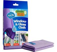 Pure-Sky Window Cleaning Cloth - JUST ADD WATER No Detergents Needed - Streak Free Magic ULTRA Microfiber Polishing Towel - for Glass, Mirror and Screen - Leaves no Wiping Marks