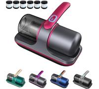 Pure Sleepy, Pure Sleepy Dust Mite Vacuum, Puresleepy Pro Bed Vacuum, Cordless Handheld Mattress Cleaner, Deep Cleaning, Low Noise (Red)
