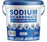 Baking Soda, Sodium Bicarbonate 100% Pure Food Grade Bicarb Bicarbonate Baking Soda Bucket for Cooking, Cleaning, Baking, Bath Bombs, Odours, Teeth MADE in UK by PSN (12.5KG)