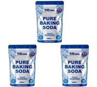 Pure Source Nutrition Baking Soda 3Kg (1Kg X 3 Bags) Multi Purpose Household Cleaner Sodium Bicarbonate Of Soda