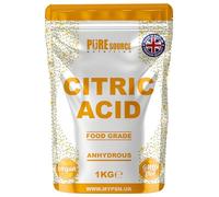 Pure Source Nutrition Citric Acid Bath Bombs, Food Flavouring, Preserving, Cleaning & Descaling | 100% Pure | for Organic Production, GMO Free (1000g)