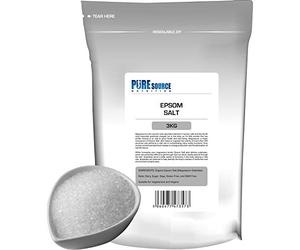 Pure Source Nutrition Epsom Salt Epsom Salts 3KG / 3000g for Bath Bathing Bath Bombs | 100% RAW Pure Natural | FCC Food Grade | Magnesium Sulphate