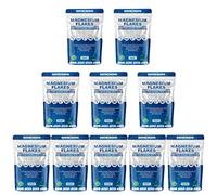 Pure Source Nutrition Magnesium Flakes 1kg - Pure Natural Bath Salts | Organic & Vegan Friendly | Ideal for Relaxing Soaks, Foot Baths, Skincare & DIY Bath Bombs (Pack of 10)