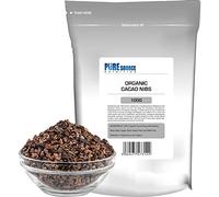 Pure Source Nutrition Organic Cacao Nibs 100g - Raw Vegan Gluten Free GMO Natural Cacao Cocoa Nibs