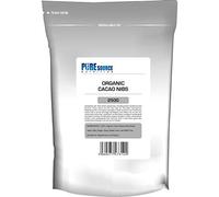 Pure Source Nutrition Organic Cacao Nibs 250g - Raw Vegan Gluten Free GMO Natural Cacao Cocoa Nibs