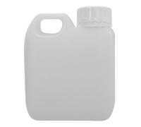 Pure Source Nutrition PSN HDPE 500ml Jerry Can Food-Grade Clear Plastic Water Tank/Liquid Storage Container Bottle with Tamper Evident White Cap (White, 500ml- (Pack of 1))