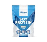 Pure Source Nutrition Soy Protein Isolate Powder (90% Protein) 750g Vanilla SOYA Protein Vegan Powder for Superfood Supergreens Dairy Free Plant Based Protein (750g, Vanilla)