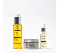 PURE Spa Skincare Clear in 3 | Acne & Blemish Skincare Set - 3 Step Face Care Kit for Oily & Congested Skin - Includes Pore Refining Face Wash, Detox Scrub & Balancing Face Oil