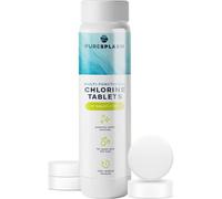 Pure Splash Chlorine Tablets 10 X 20G Easy Dose Pool Treatment For Clean Clear Water Hot Tubs Travel And Small Pools