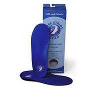 Pure Stride Bold Professional Full Length Orthotics - Shoe Support for Metatarsals, High Arch,Flat Feet - Pain Relief for Plantar Fasciitis, Arch, Heel, Bold Blue, M 6-6.5/W8-8.5