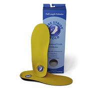 Pure Stride Bold Professional Full Length Orthotics - Shoe Support for Metatarsals, High Arch,Flat Feet - Pain Relief for Plantar Fasciitis, Arch, Heel, Bold Yellow, M 7-7.5/W9-9.5