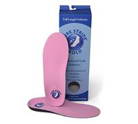 Pure Stride Bold Professional Full Length Orthotics - Shoe Support for Metatarsals, High Arch,Flat Feet - Pain Relief for Plantar Fasciitis, Arch, Heel, Bold Pink, M 4-4.5/W6-6.5